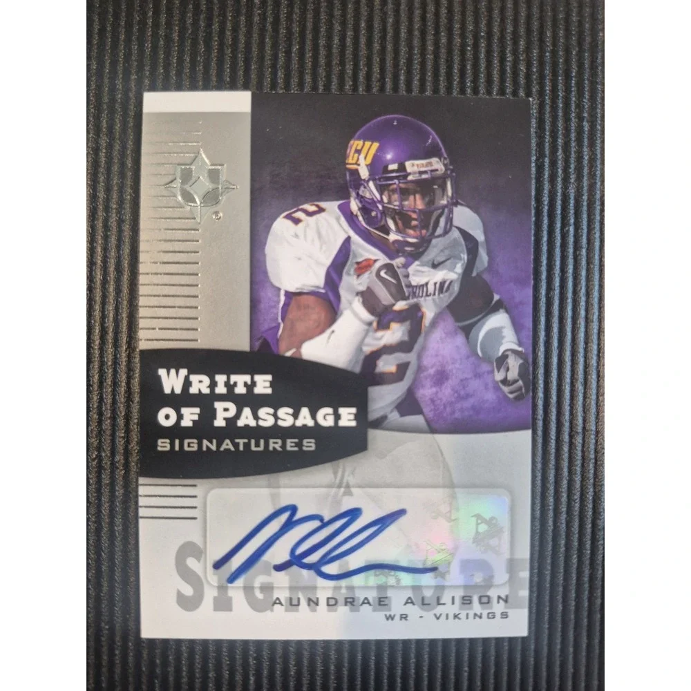 2007 Ultimate Collection - Write of Passage Aundrae Allison #WP-AA (AU,‎ RC)
